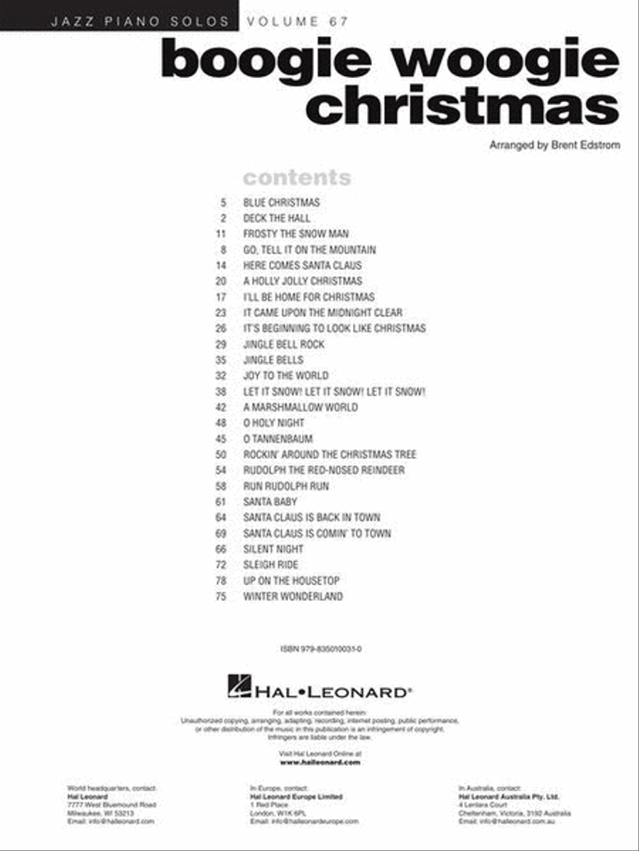 Boogie Woogie Christmas Piano Solo scores gallery preview page 3