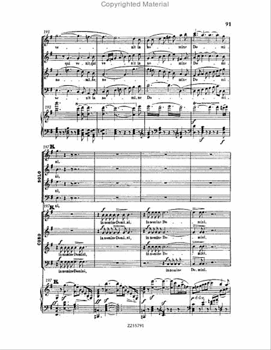 Missa Solemnis, Op.123 Choir scores gallery preview page 91