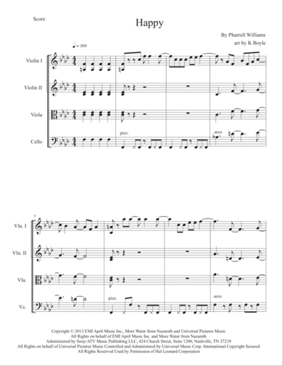 Happy Happy String Trio scores gallery preview page 1