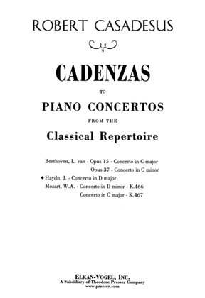 Book cover for Concerto In C K467 - Piano - Cadenzas Only