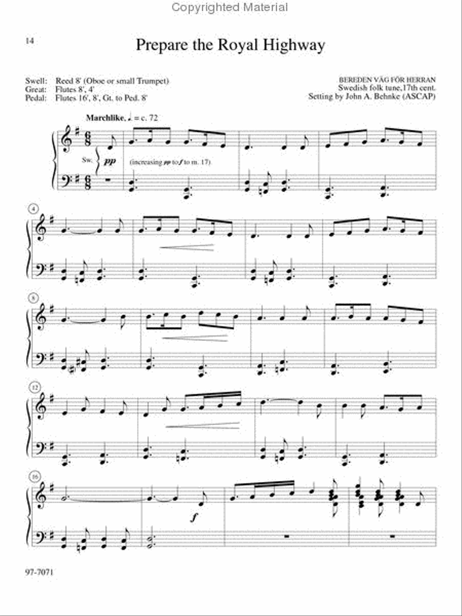 Road to Bethlehem Organ scores gallery preview page 4