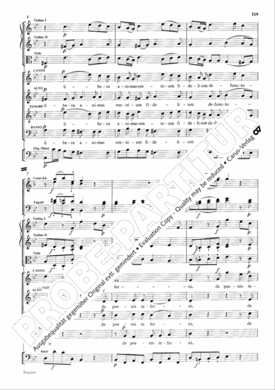 Requiem 4-Part scores gallery preview page 126