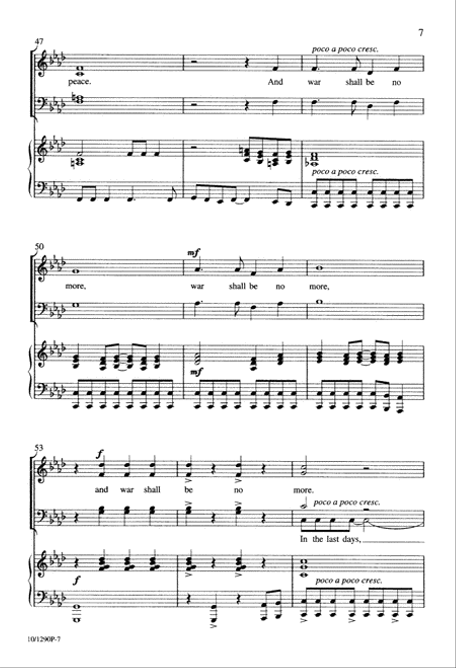 In the Last Days 4-Part scores gallery preview page 7