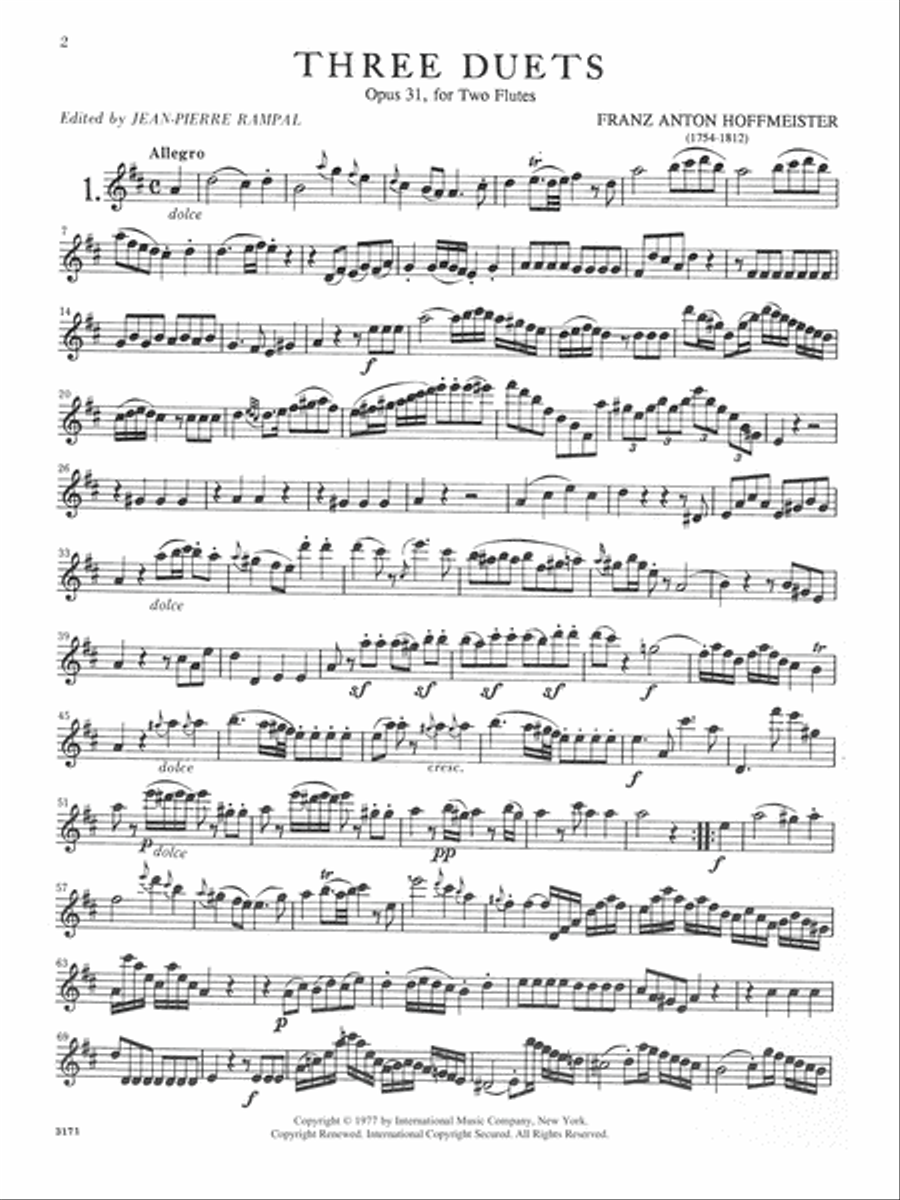 Eight Sonatas Volume II Flute Solo scores gallery preview page 2