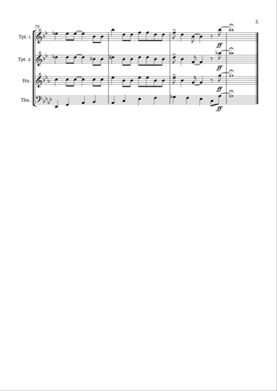 Candyman Brass Quartet scores gallery preview page 5