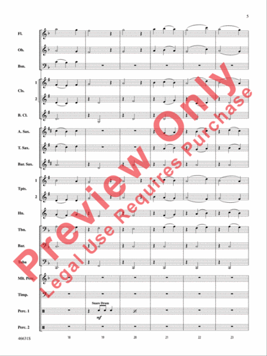 Suite of Carols, Selections from Concert Band scores gallery preview page 6