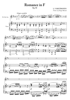 Romance in F for Alto Saxophone and Piano