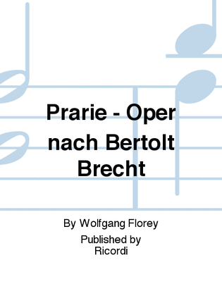 Book cover for Prärie - Oper nach Bertolt Brecht