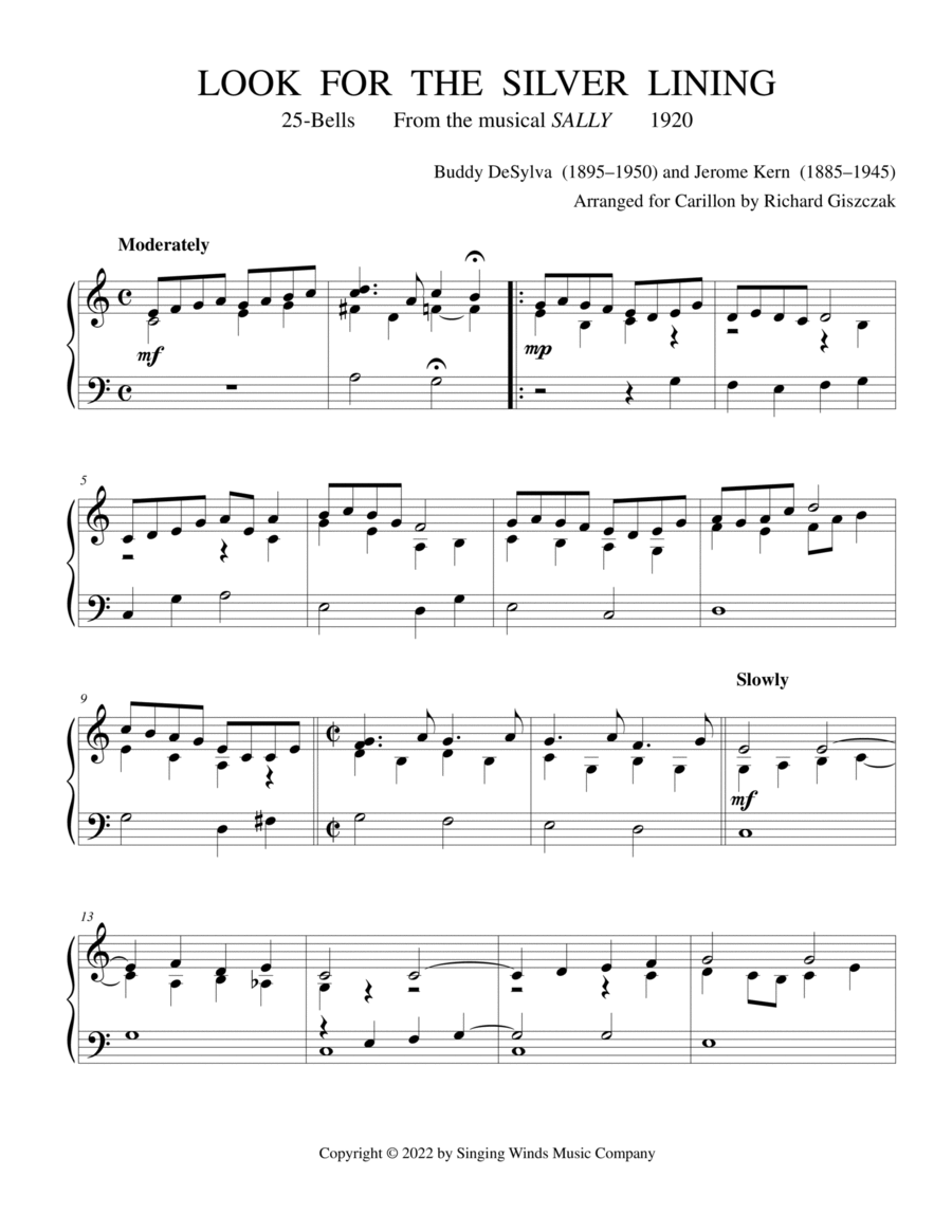 25B. Look for the Silver Lining (from the musical 