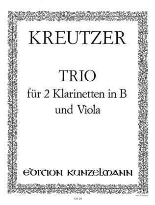 Book cover for Trio for 2 clarinets and viola