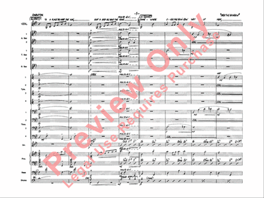 Over the Rainbow Jazz Ensemble scores gallery preview page 5