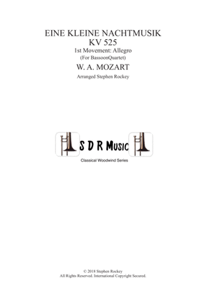 Book cover for Eine Kleine Nacht Musik 1st Movement Allegro for Bassoon Quartet