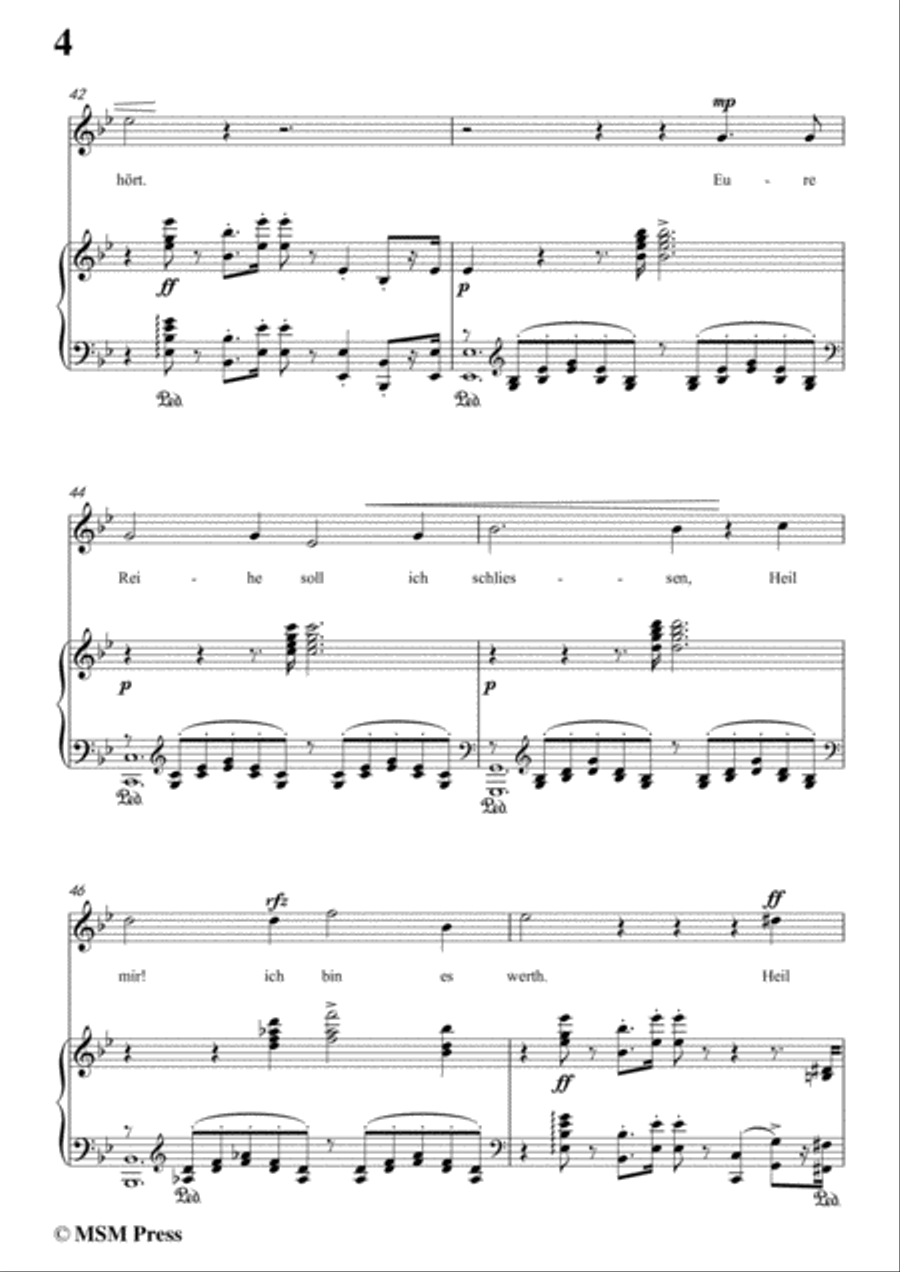 Liszt-Die Vätergruft in g minor,for Voice and Piano Voice Solo scores gallery preview page 6