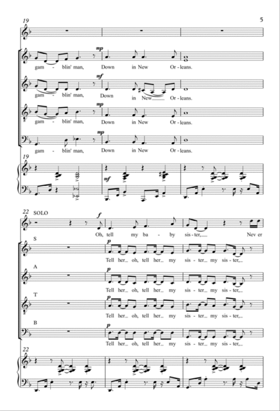House of the Rising Sun 4-Part scores gallery preview page 4