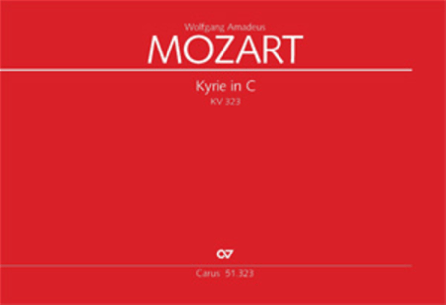 Kyrie in C major 4-Part scores gallery preview page 1