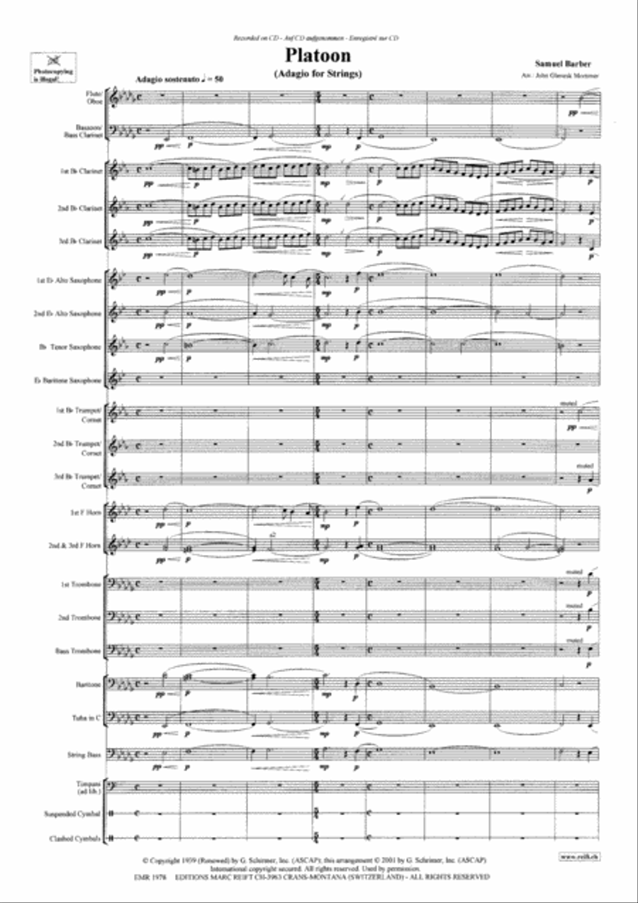 Platoon Concert Band scores gallery preview page 4