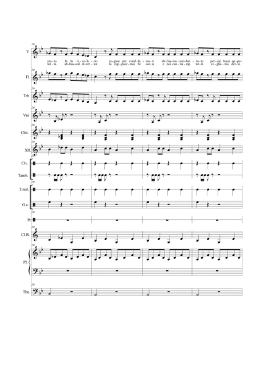 Viva La Pappa Col Pomodoro - Score Only Score scores gallery preview page 6