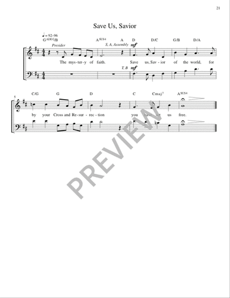 Mass from Age to Age - Guitar edition Guitar scores gallery preview page 22