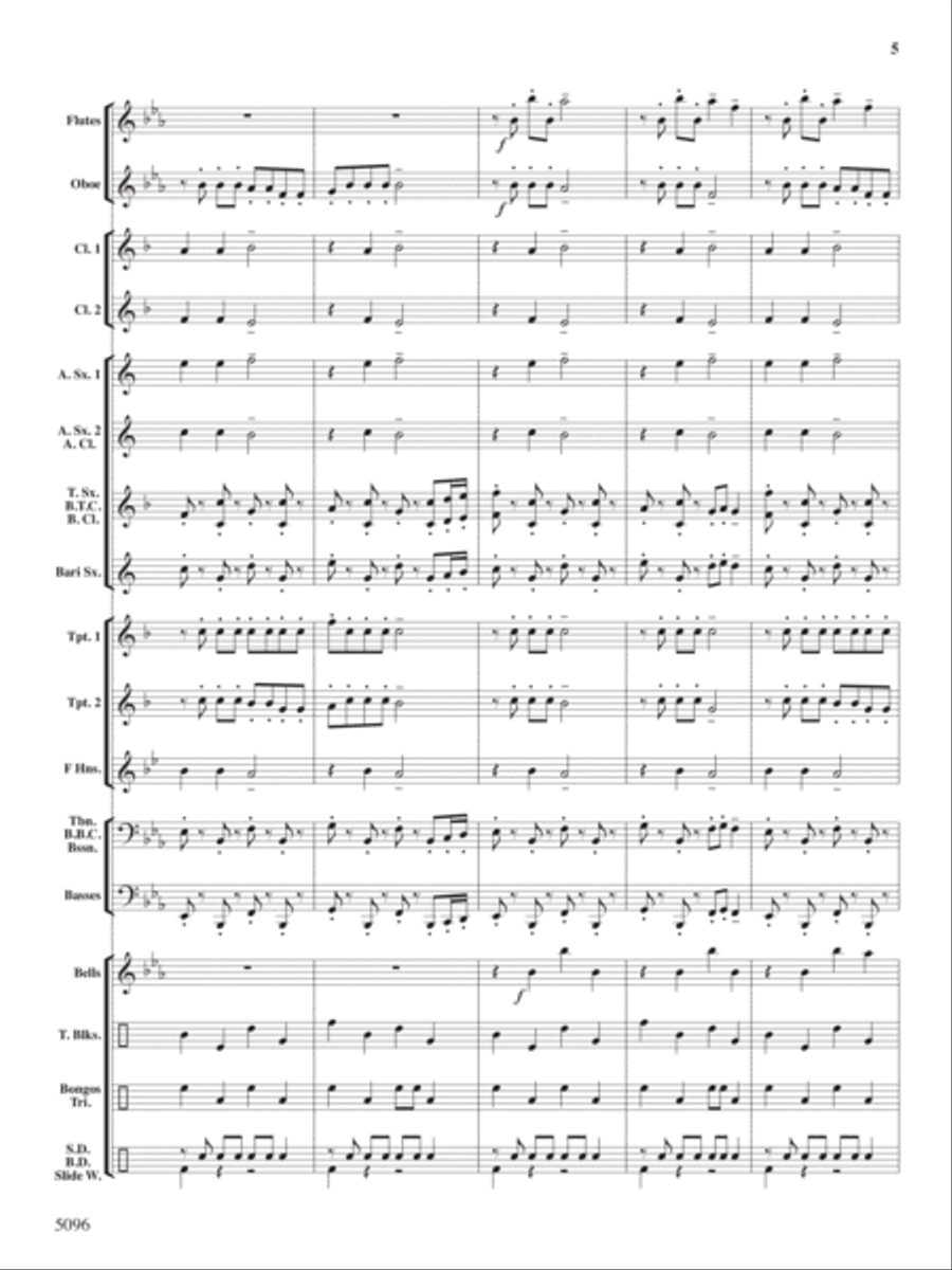 Portly Penguin Parade Concert Band scores gallery preview page 4