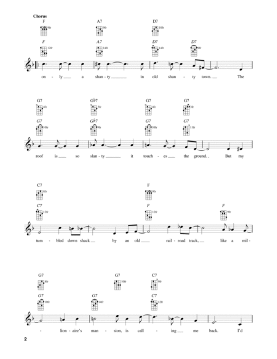 In A Shanty In Old Shanty Town Banjo scores gallery preview page 2