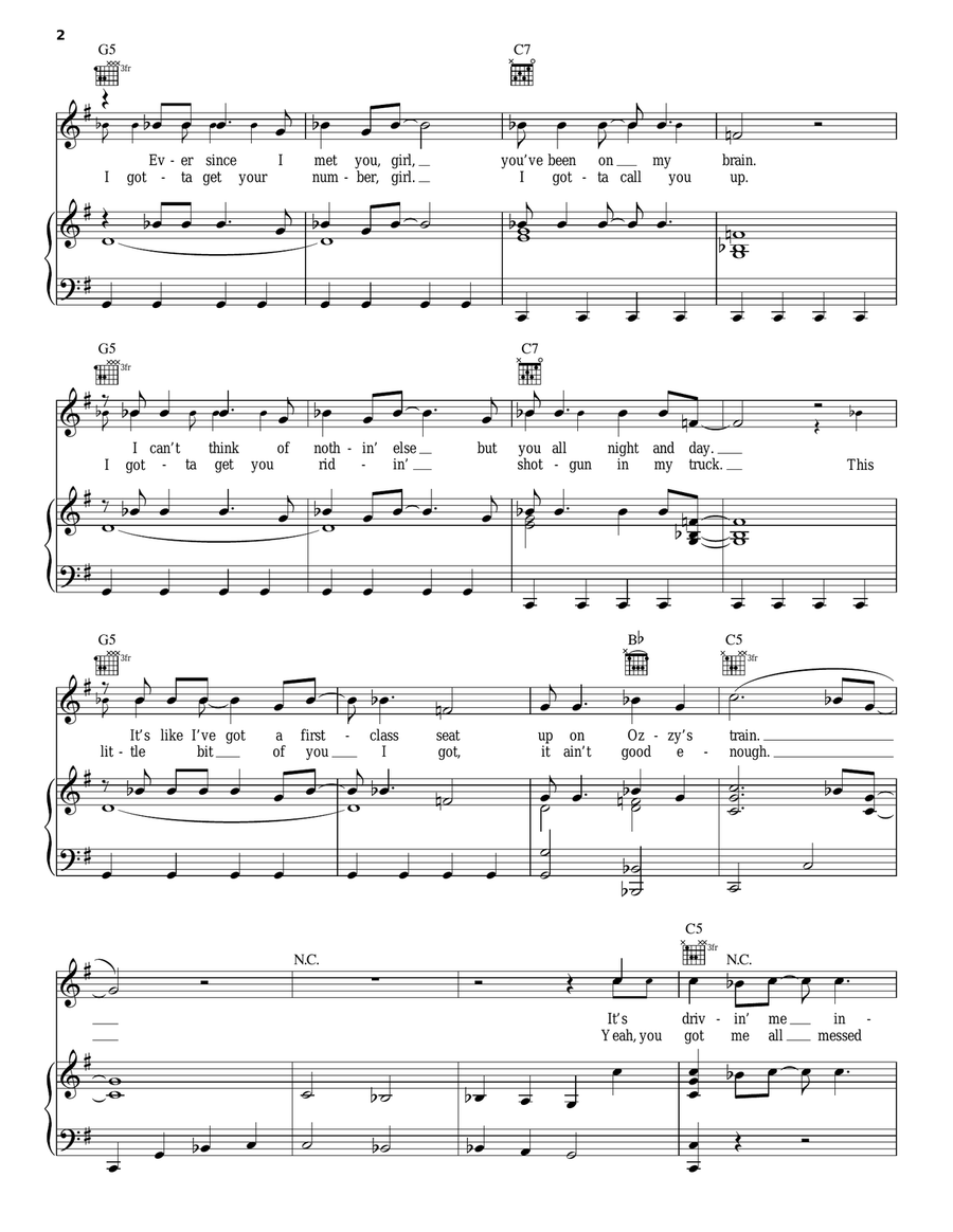 5-1-5-0 Piano, Vocal, Guitar scores gallery preview page 2