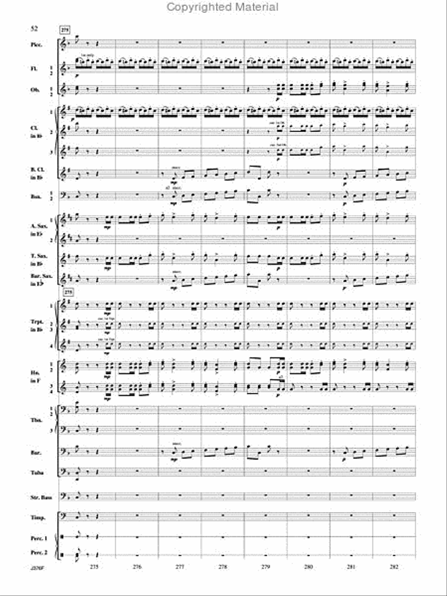 William Tell Overture Concert Band scores gallery preview page 53
