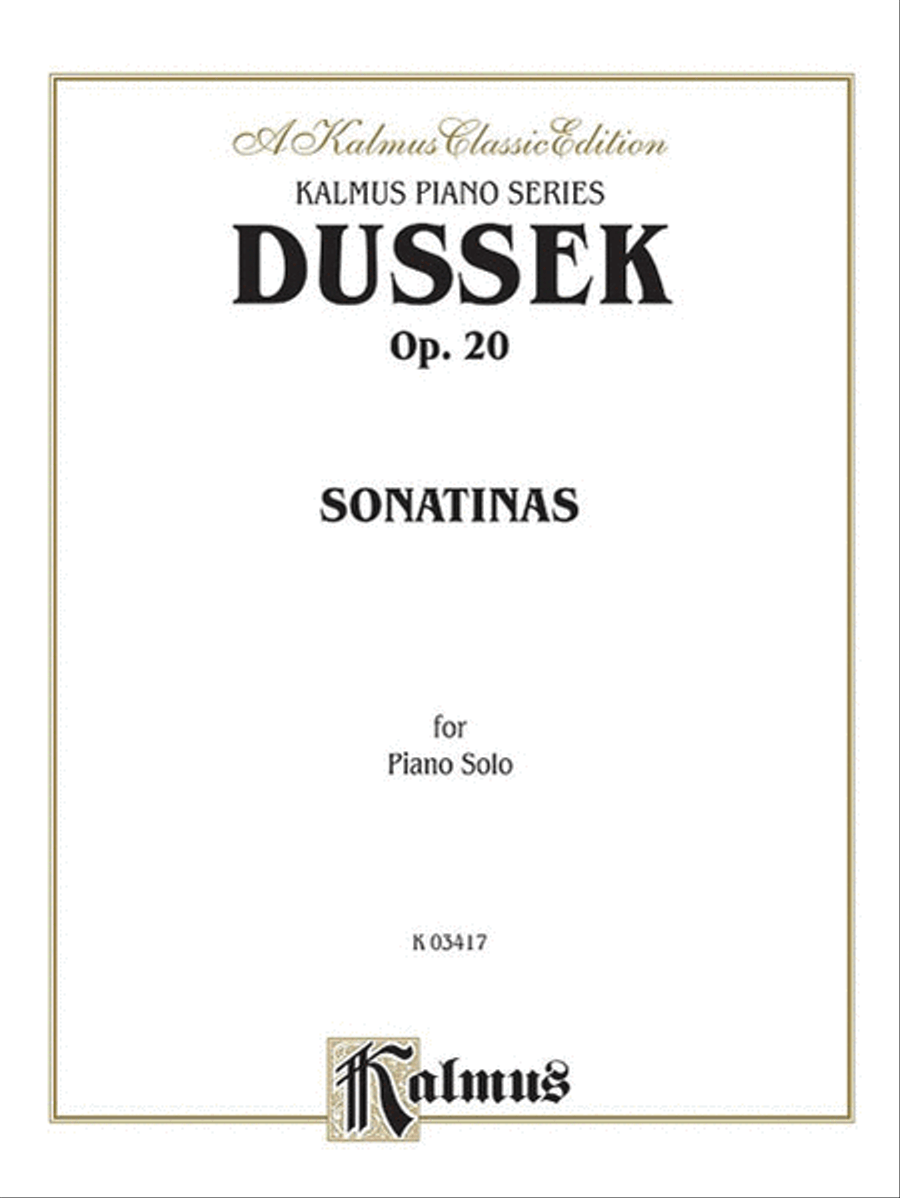 Sonatinas, Op. 20 Piano Solo scores gallery preview page 1