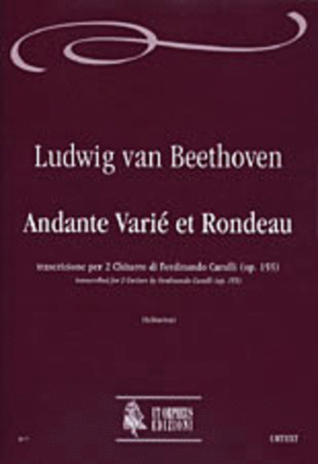 Andante Varié et Rondeau transcribed for 2 Guitars by Ferdinando Carulli (Op. 155)