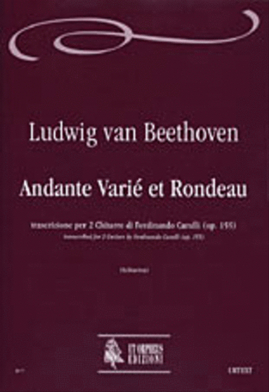 Andante Varié et Rondeau transcribed for 2 Guitars by Ferdinando Carulli (Op. 155) Acoustic Guitar scores gallery preview page 1