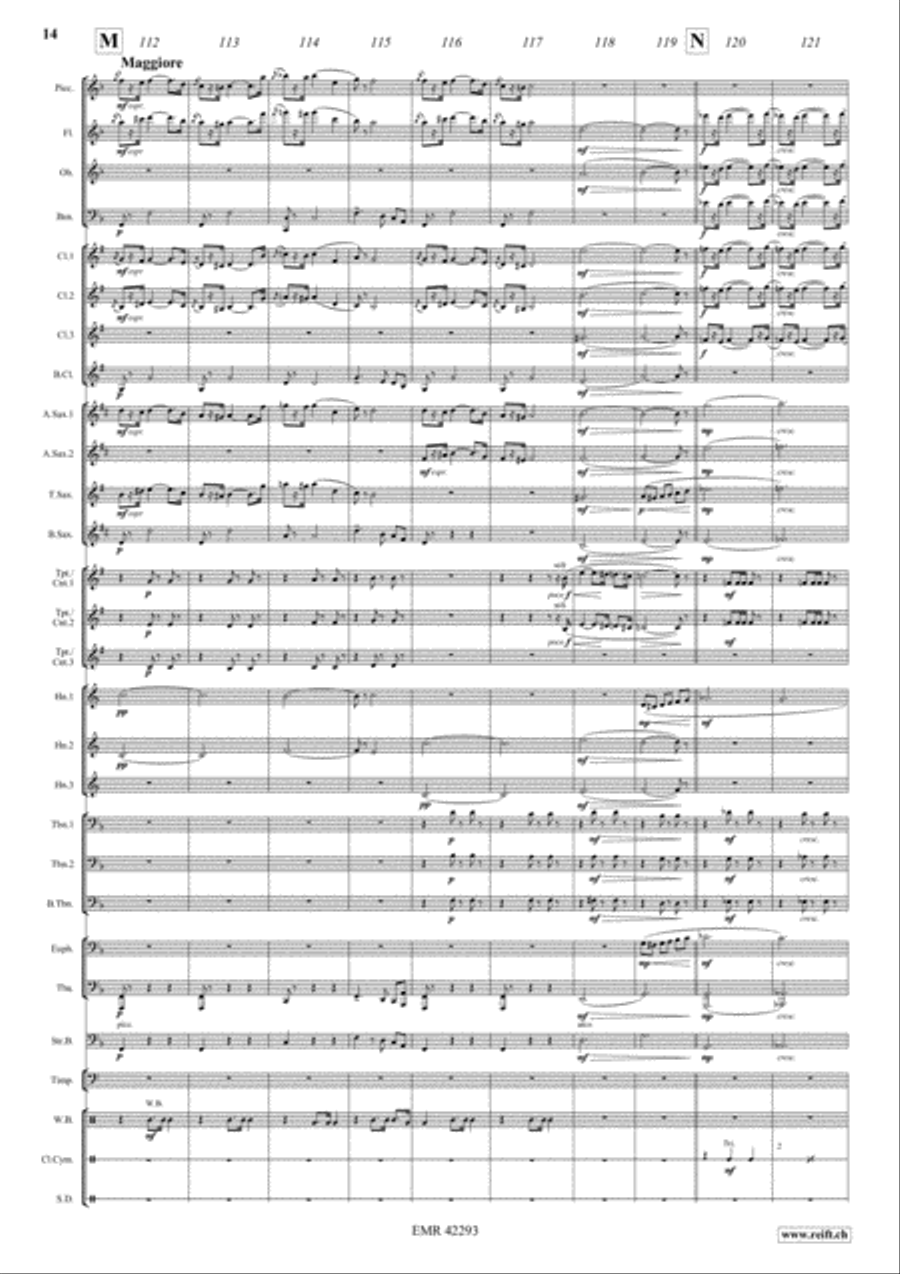 Il Gattopardo Concert Band scores gallery preview page 14