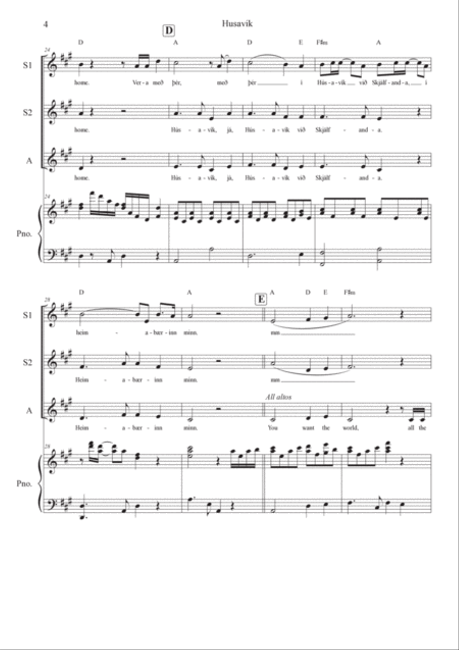 Husavik SSA scores gallery preview page 4