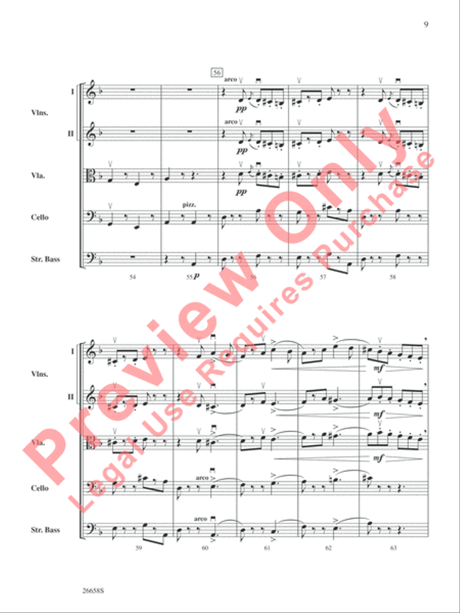 Halloween Spooktacular String Orchestra scores gallery preview page 10
