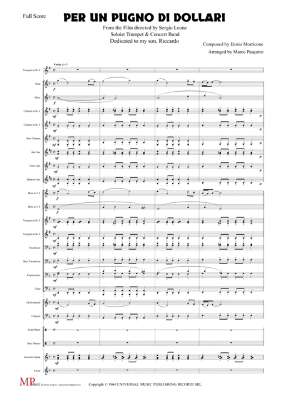 Per Un Pugno Di Dollari Concert Band scores gallery preview page 3