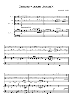 Corelli Pastorale from Christmas Concerto for Piano Quartet