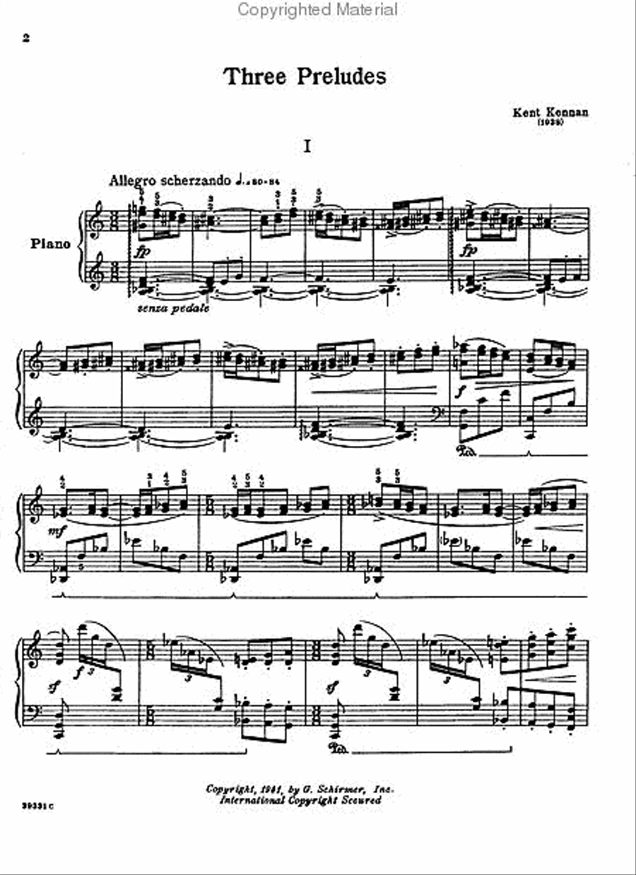 3 Preludes 3 Preludes Piano Solo scores gallery preview page 2