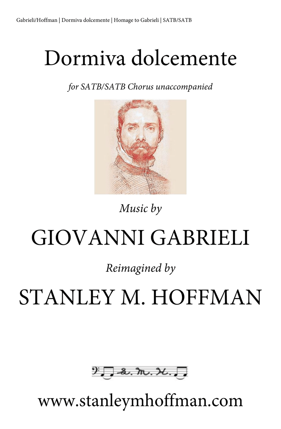 Book cover for Dormiva dolcemente - Version for SATB/SATB Chorus unaccompanied