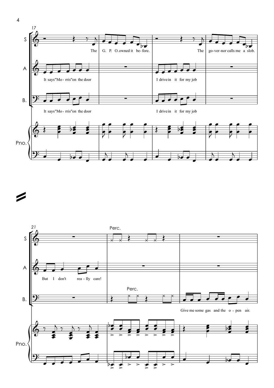 Driving In My Car Small Ensemble scores gallery preview page 6