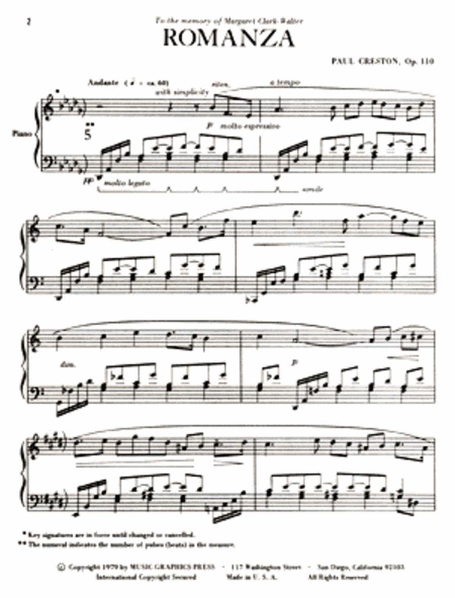 Romanza, Op. 110