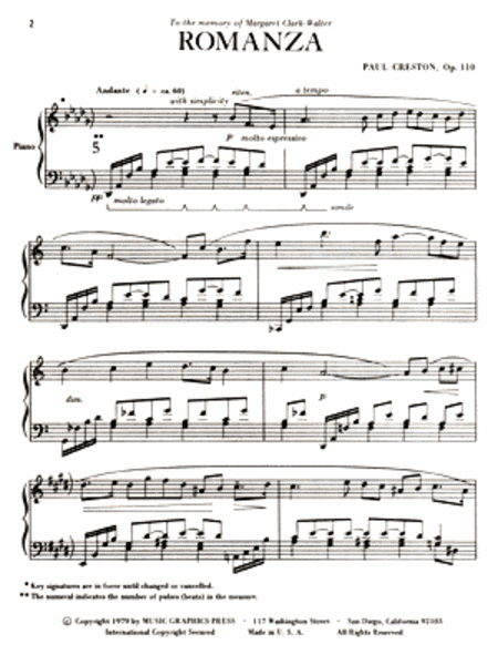 Romanza, Op. 110
