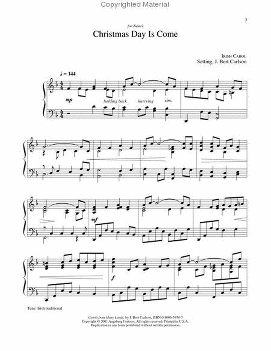 Carols from Many Lands for Piano