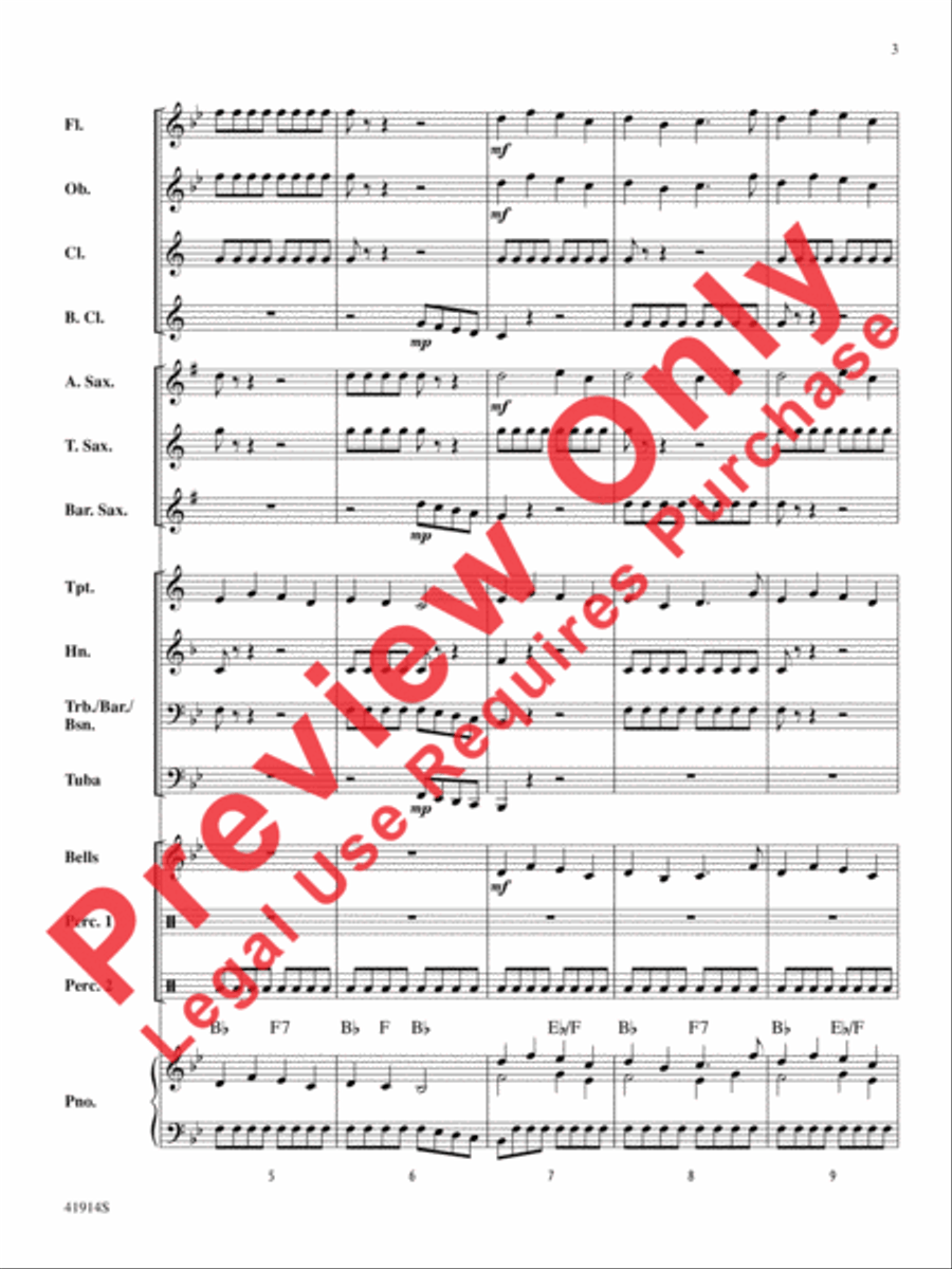 Presto! Presto! Concert Band scores gallery preview page 4