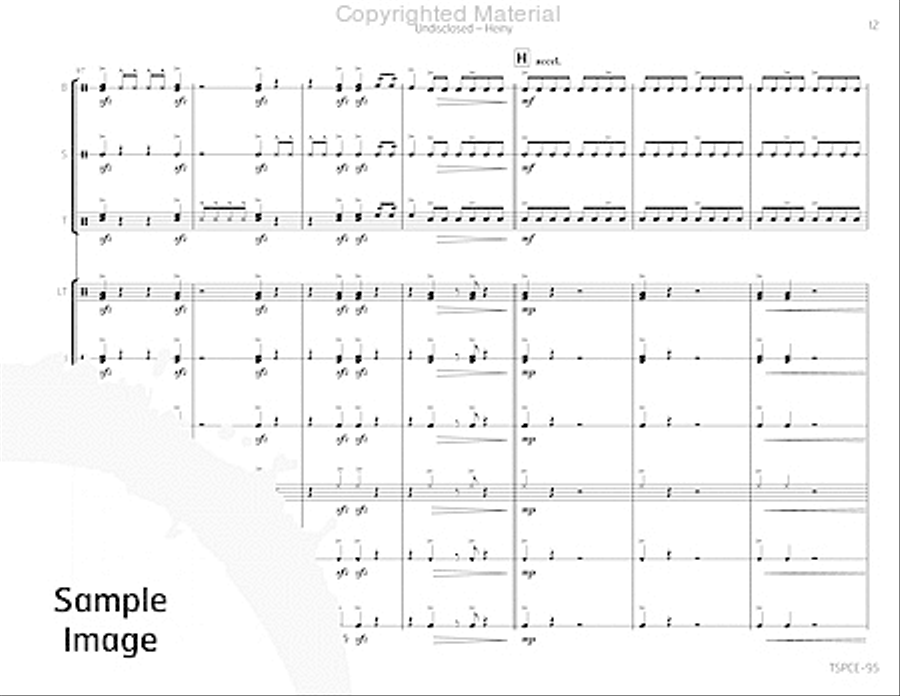 Undisclosed Percussion Ensemble scores gallery preview page 16