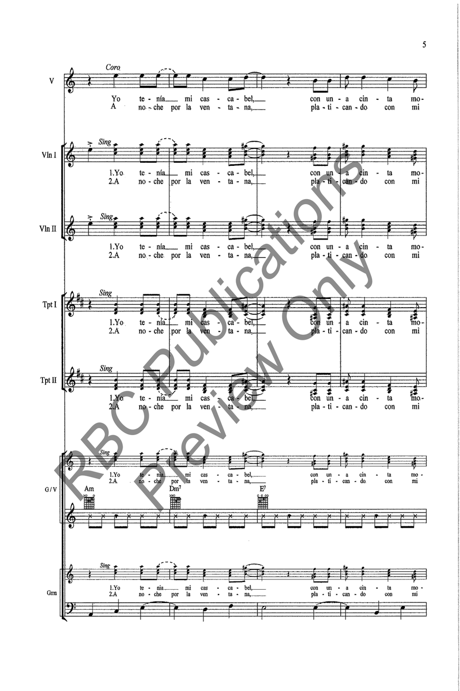El Cascabel Voice scores gallery preview page 7