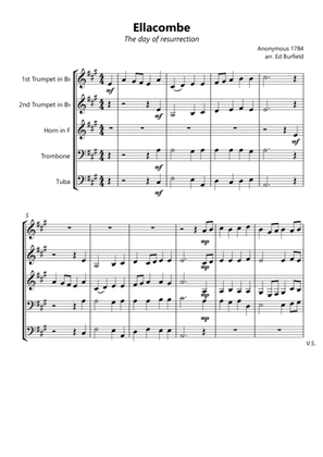 Ellacombe (The day of resurrection) - Hymn Tune for Brass Quintet (with original descant)