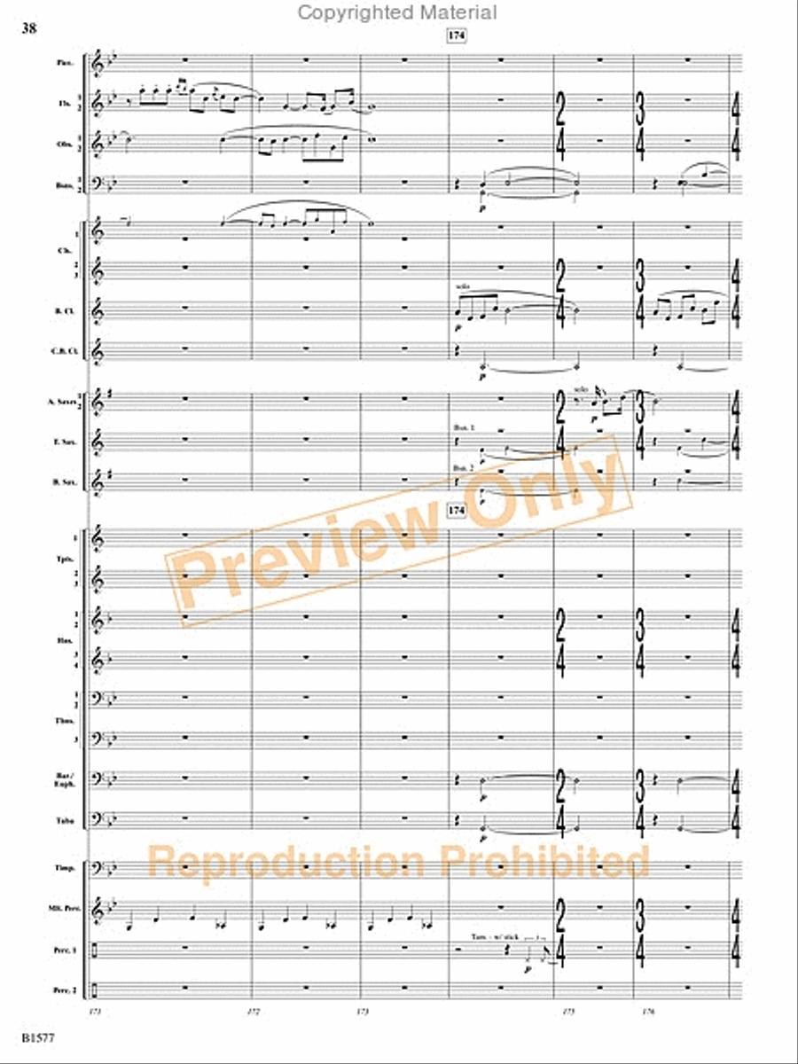 Evocatio Evocatio Concert Band scores gallery preview page 39