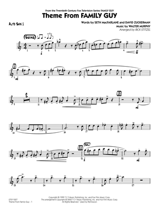 Book cover for Theme from Family Guy (arr. Rick Stitzel) - Alto Sax 1