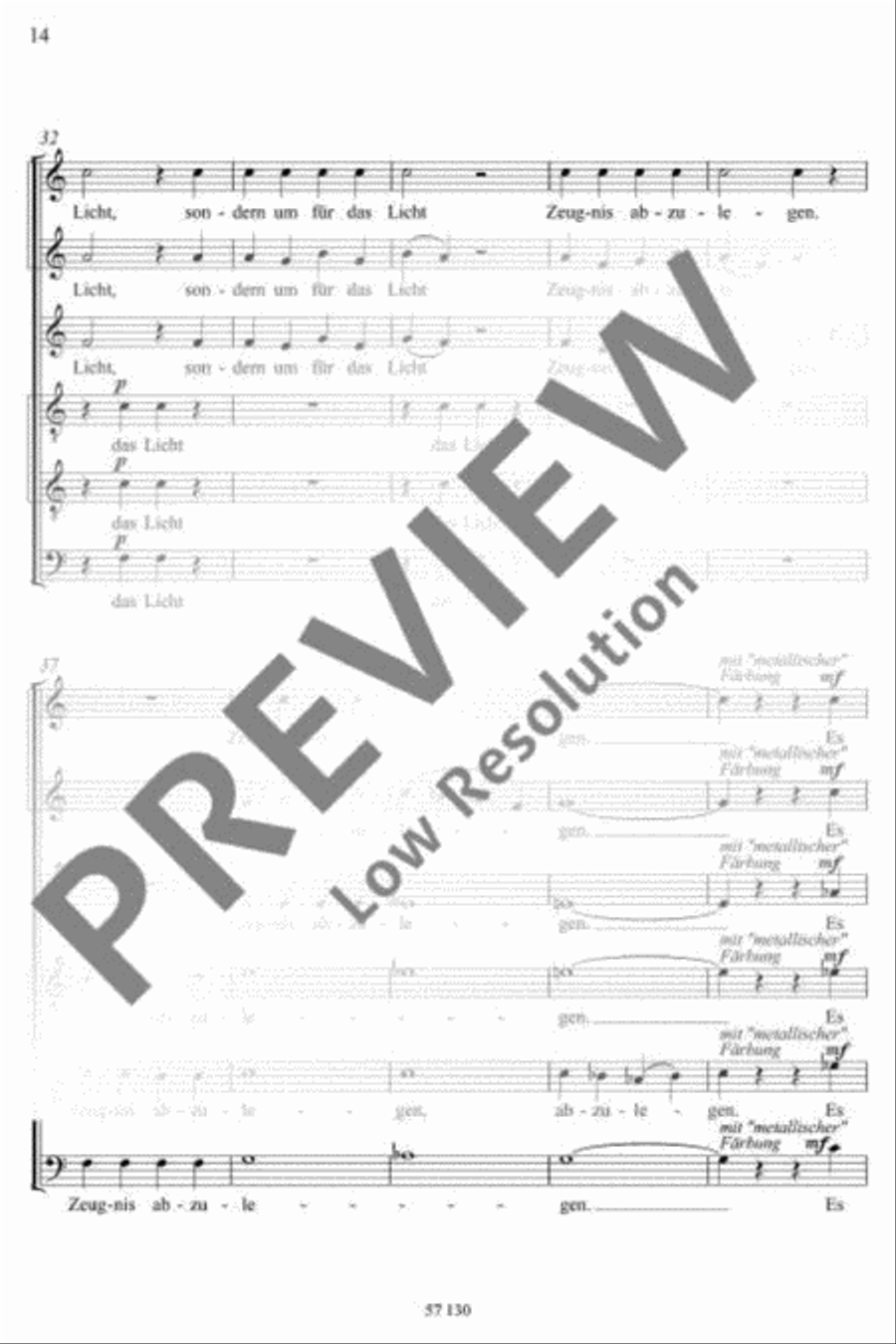 Und meine Seele spannte · Katharsis · Und das Licht scheint in der Finsternis SSATB scores gallery preview page 15