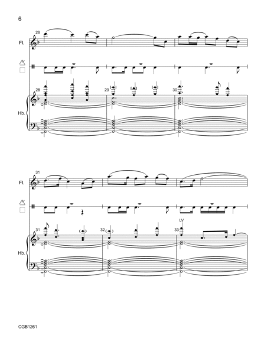 Scatter the Morning Light (Full Score) 5-Octaves scores gallery preview page 6