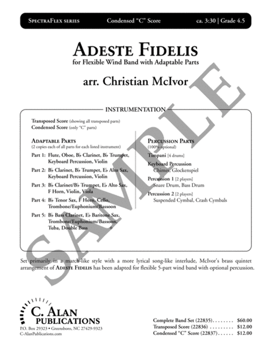 Adeste Fidelis (5-Part Flex) image number null