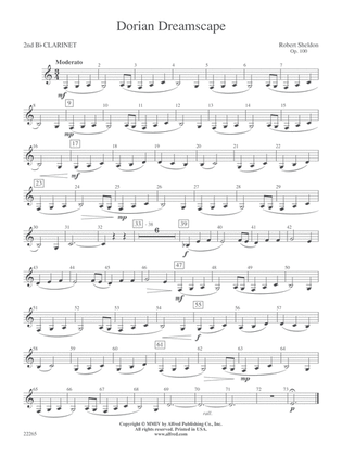 Dorian Dreamscape: 2nd B-flat Clarinet
